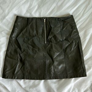 ALAY faux leather skirt